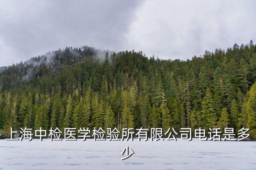 上海中檢醫學檢驗所有限公司電話是多少