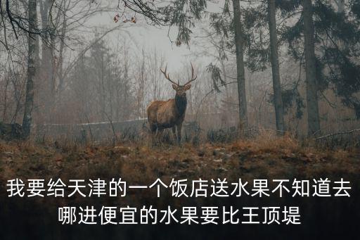 我要給天津的一個飯店送水果不知道去哪進便宜的水果要比王頂堤