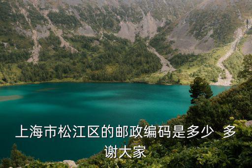 上海市松江區晨興公路郵政編碼，上海市松江區的郵政編碼是多少  多謝大家