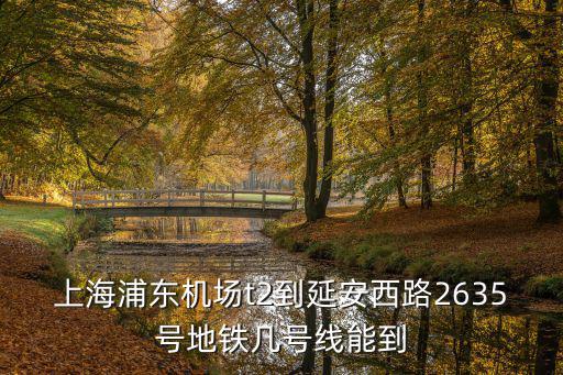 上海浦東機場t2到延安西路2635號地鐵幾號線能到