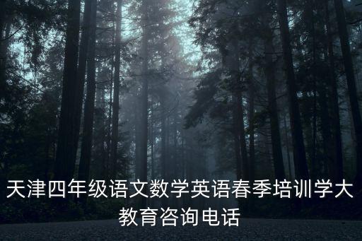 天津四年級(jí)語(yǔ)文數(shù)學(xué)英語(yǔ)春季培訓(xùn)學(xué)大教育咨詢(xún)電話(huà)