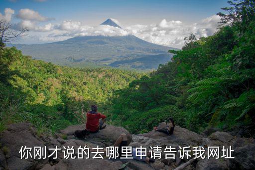 你剛才說的去哪里申請告訴我網址