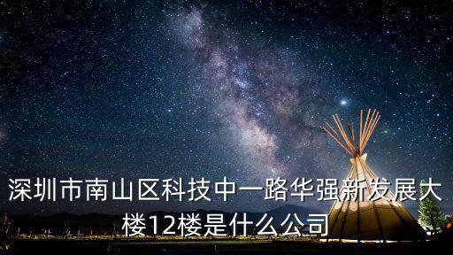 深圳市南山區(qū)科技中一路華強(qiáng)新發(fā)展大樓12樓是什么公司