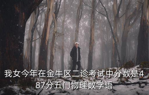 我女今年在金牛區(qū)二診考試中分數(shù)是487分五門物理數(shù)學語