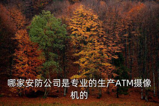 深圳市利德萊科技有限公司，哪家安防公司是專業的生產ATM攝像機的
