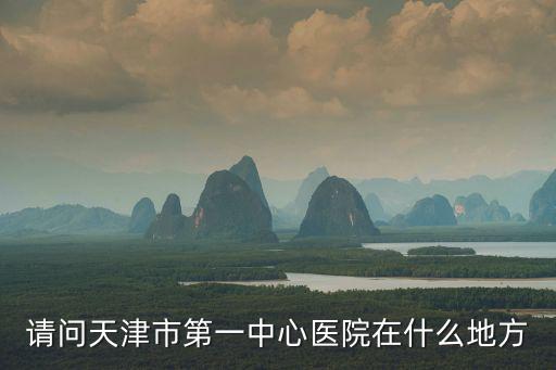請問天津市第一中心醫院在什么地方