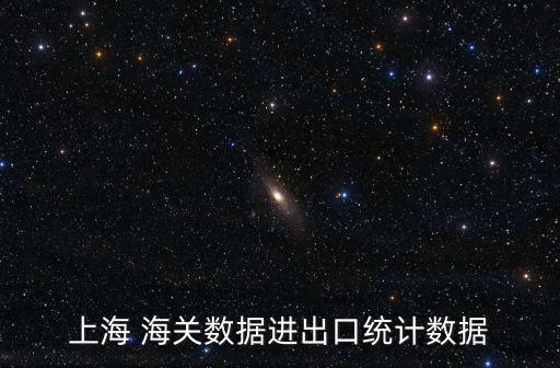 上海 海關數據進出口統計數據