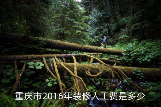 重慶巿2016年裝修人工費(fèi)是多少