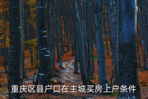重慶市政府找關(guān)系買房，重慶區(qū)縣戶口在主城買房上戶條件