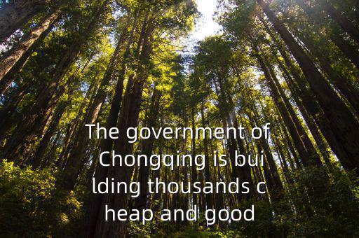 The government of Chongqing is building thousands cheap and good