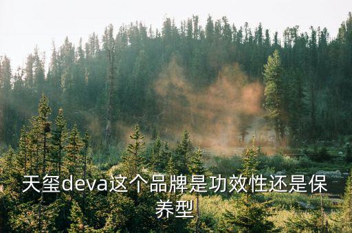 天璽deva這個品牌是功效性還是保養型