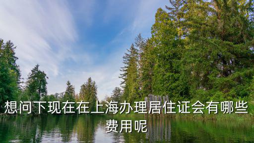 想問下現在在上海辦理居住證會有哪些費用呢