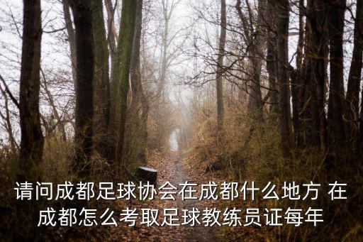 請問成都足球協會在成都什么地方 在成都怎么考取足球教練員證每年