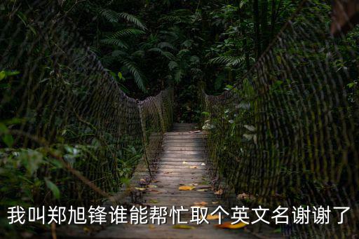 我叫鄭旭鋒誰能幫忙取個英文名謝謝了
