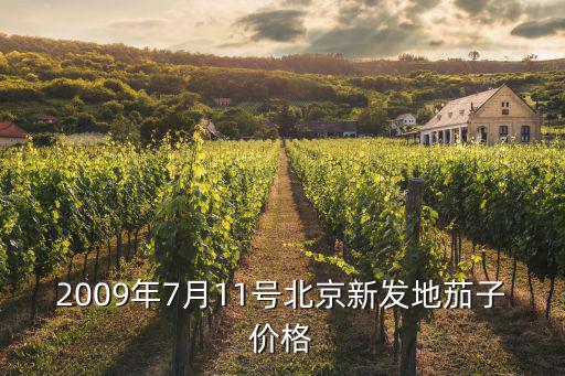 2009年7月11號北京新發地茄子價格