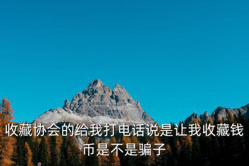 收藏協會的給我打電話說是讓我收藏錢幣是不是騙子