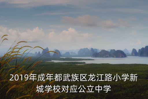 2019年成年都武族區(qū)龍江路小學(xué)新城學(xué)校對(duì)應(yīng)公立中學(xué)