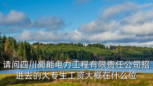 請問四川蜀能電力工程有限責任公司招進去的大專生工資大概在什么位
