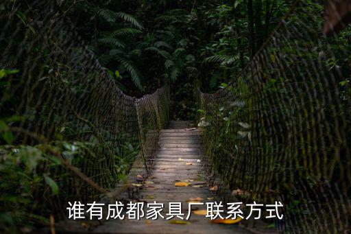 誰有成都家具廠聯系方式