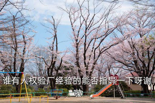 誰有人權驗廠經驗的能否指導一下呀謝啦