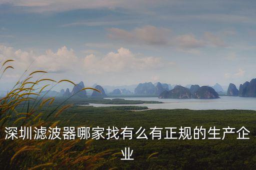 深圳濾波器哪家找有么有正規的生產企業