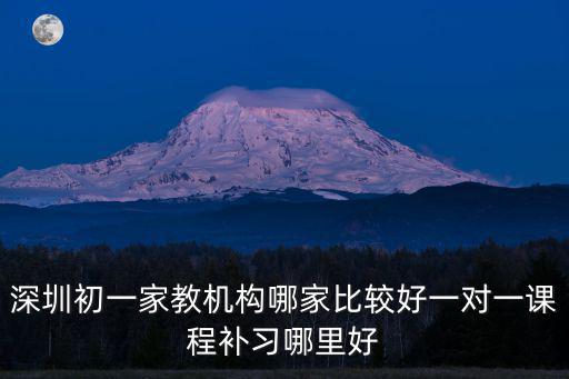 深圳初一家教機構哪家比較好一對一課程補習哪里好