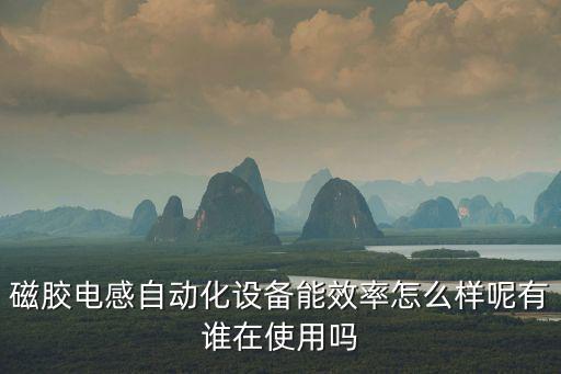 磁膠電感自動化設備能效率怎么樣呢有誰在使用嗎