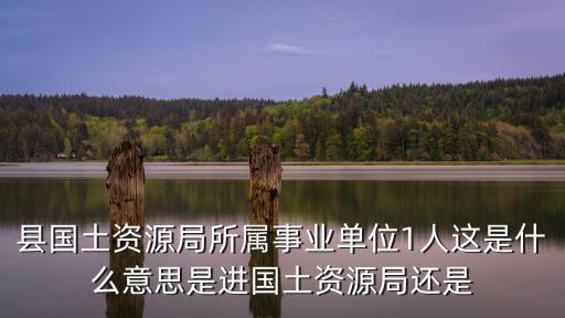 縣國土資源局所屬事業單位1人這是什么意思是進國土資源局還是