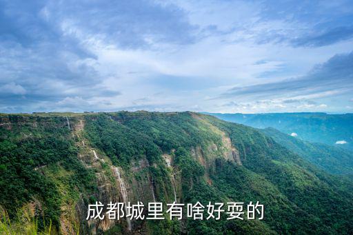 成都城里有啥好耍的