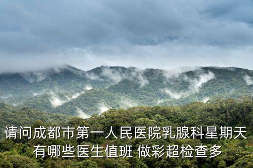 請問成都市第一人民醫院乳腺科星期天 有哪些醫生值班 做彩超檢查多
