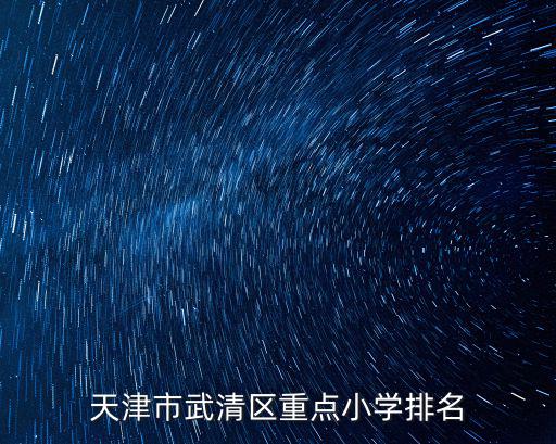 天津市武清區重點小學排名