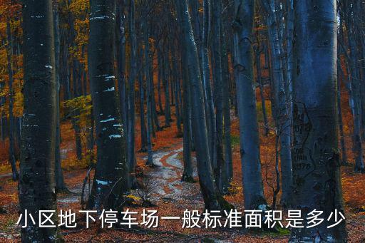重慶市小區(qū)停車位標準尺寸，小區(qū)地下停車場一般標準面積是多少