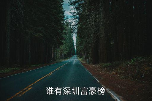 深圳的首富，深圳誰最有錢