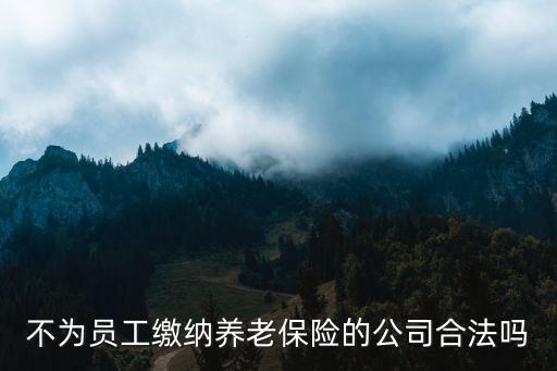 深圳市方勝包裝制品有限公司，不為員工繳納養(yǎng)老保險的公司合法嗎