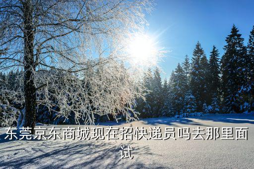 東莞京東商城現在招快遞員嗎去那里面試