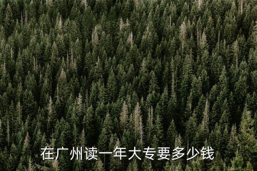 廣州大專一般多少學費多少錢，請問現在在廣州讀一年大專要多少錢包括哪些費用