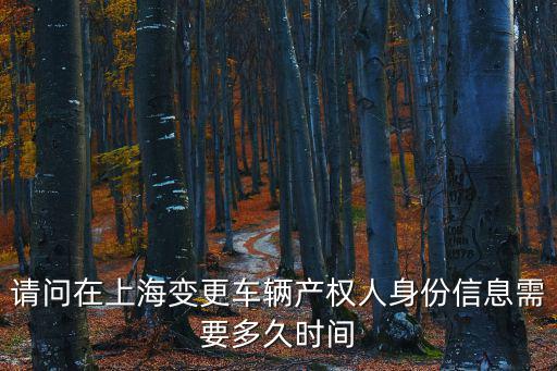 上海市汽車貼膜車輛信息變更，上海時(shí)美汽車可以嗎