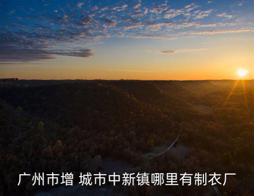 廣州市增 城市中新鎮哪里有制衣廠