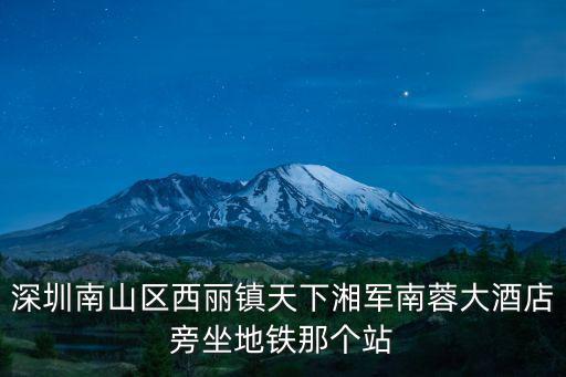 深圳南山西麗旅館轉讓，請提供深圳市南山區西麗鎮流仙大道中興公寓的一些周邊環境