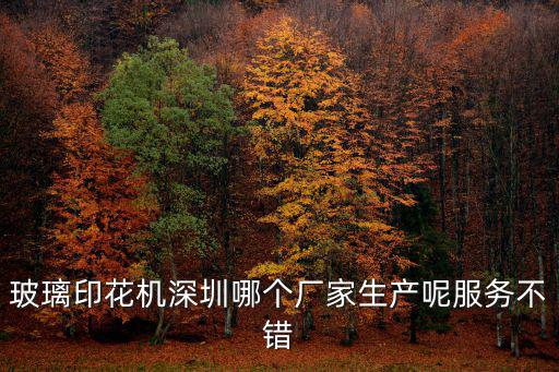 玻璃印花機深圳哪個廠家生產呢服務不錯