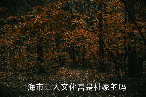 上海市工人文化宮是杜家的嗎
