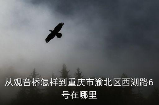 觀音橋到重慶市渝北區仙桃街道，從觀音橋怎樣到重慶市渝北區西湖路6號在哪里