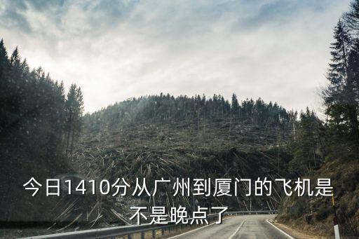 今日1410分從廣州到廈門的飛機(jī)是不是晚點(diǎn)了