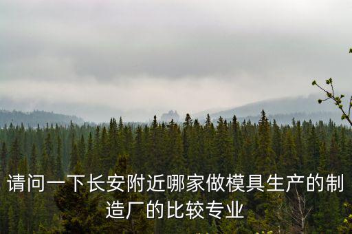 請問一下長安附近哪家做模具生產的制造廠的比較專業