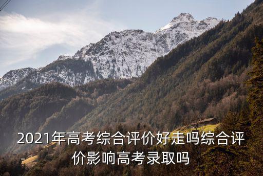 2021年高考綜合評價好走嗎綜合評價影響高考錄取嗎