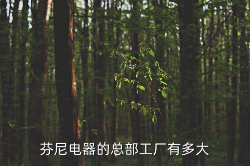 廣州創維凈水器，芬尼電器的總部工廠有多大