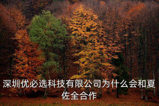 深圳強益吸塑，深圳優必選科技有限公司為什么會和夏佐全合作