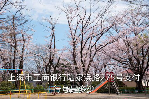 上海市工商銀行陸家浜路275號支付行號是多少