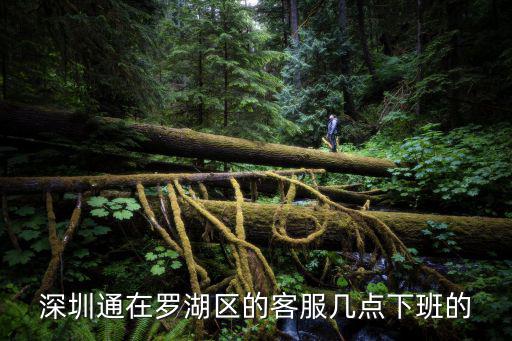 深圳通在羅湖區的客服幾點下班的