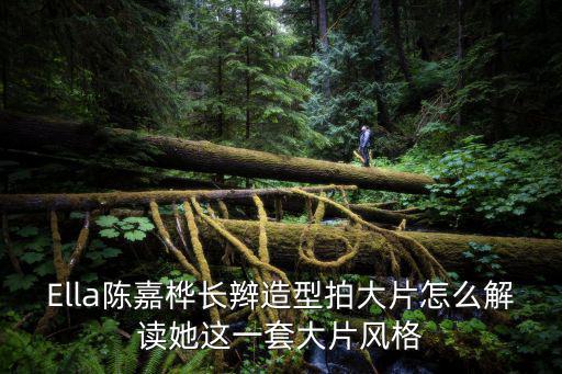 Ella陳嘉樺長辮造型拍大片怎么解讀她這一套大片風格